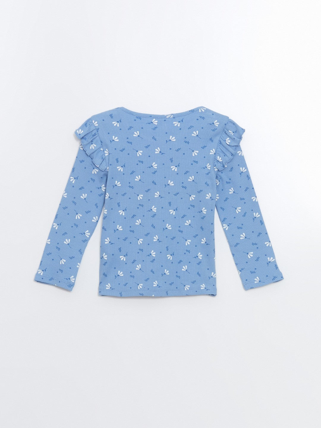 LCW Kids Crew Neck Floral Girl Blouse And Leggings 2-Pack