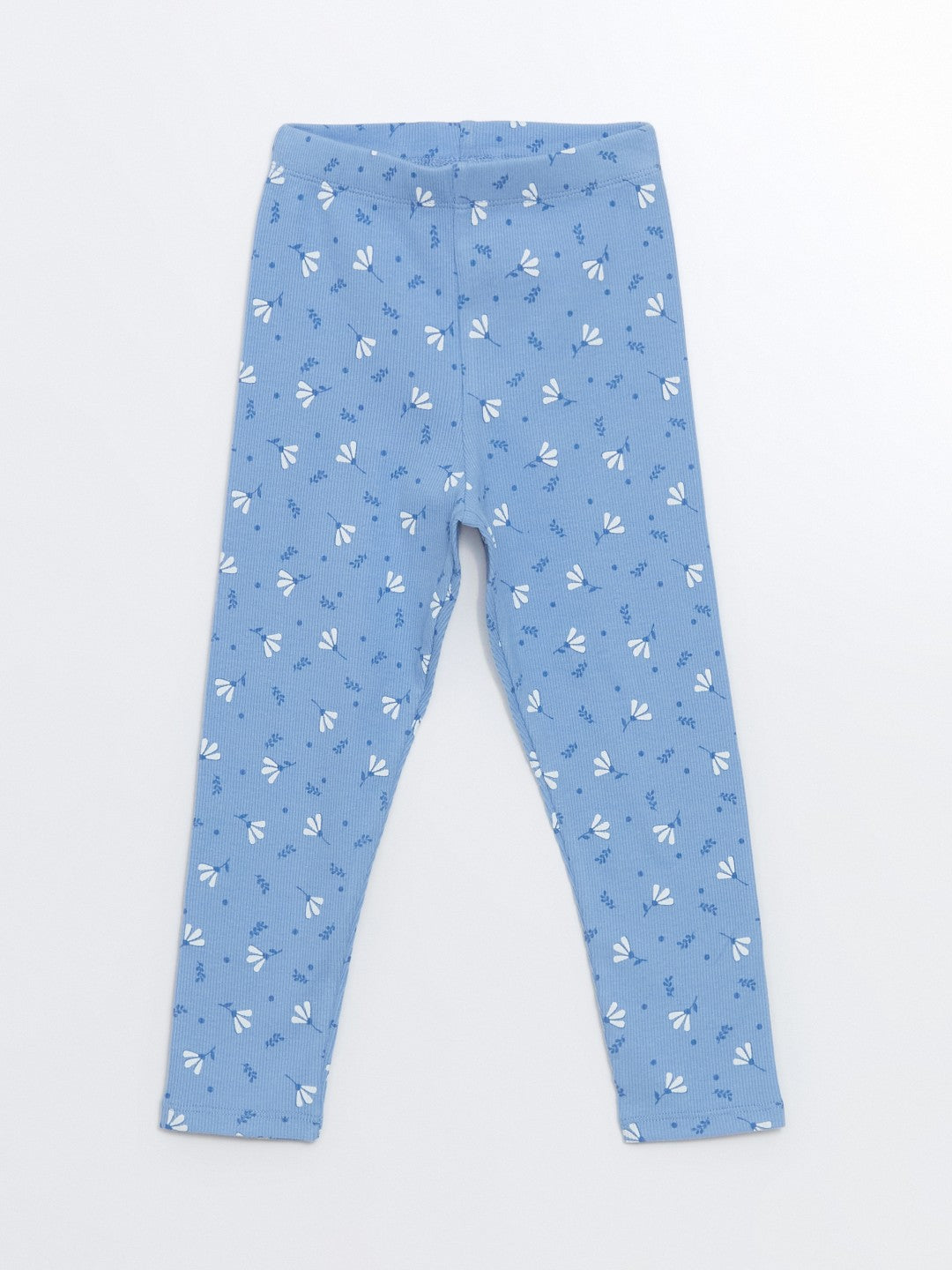 LCW Kids Crew Neck Floral Girl Blouse And Leggings 2-Pack