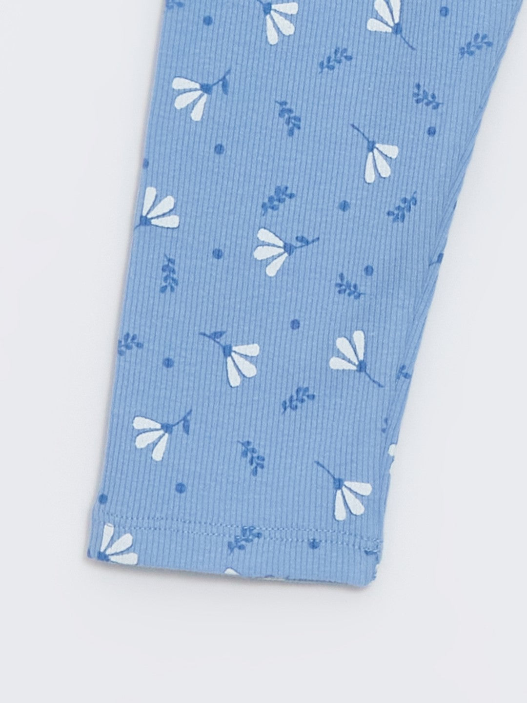 LCW Kids Crew Neck Floral Girl Blouse And Leggings 2-Pack