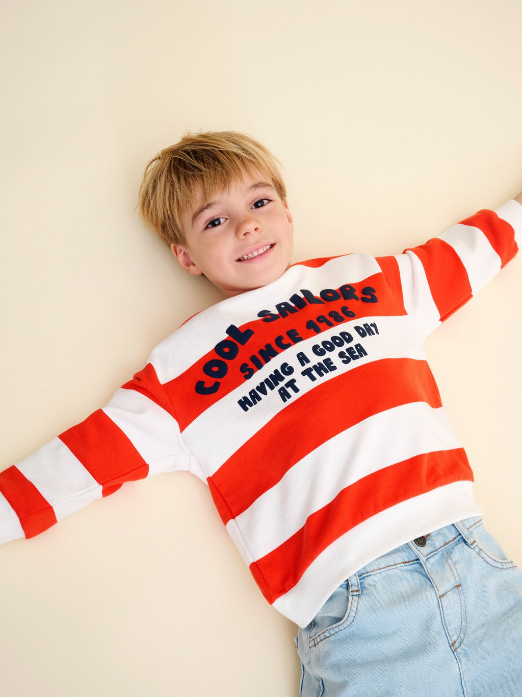 LCW Kids Crew Neck Printed Boy Sweatshirt