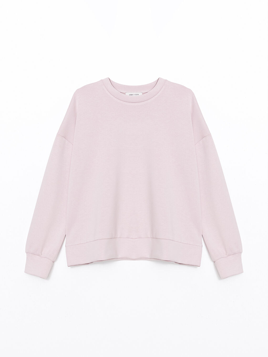 LCW Vision Anthracite Crew Neck Oversize Women Sweatshirt