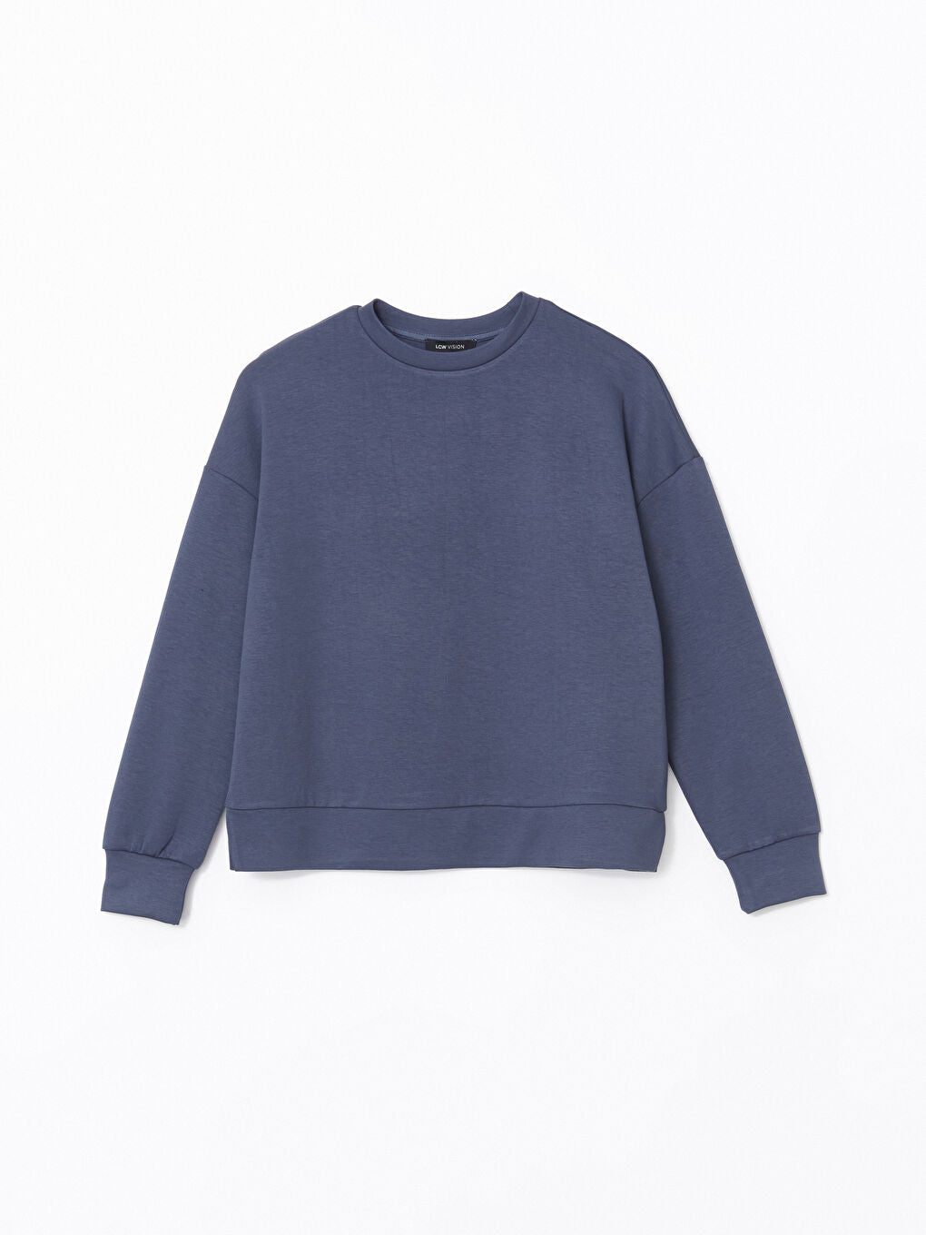 LCW Vision Anthracite Crew Neck Oversize Women Sweatshirt