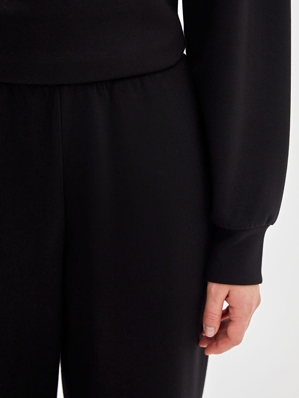 LCW Vision Anthracite Elastic Waist Women Tracksuit Bottoms