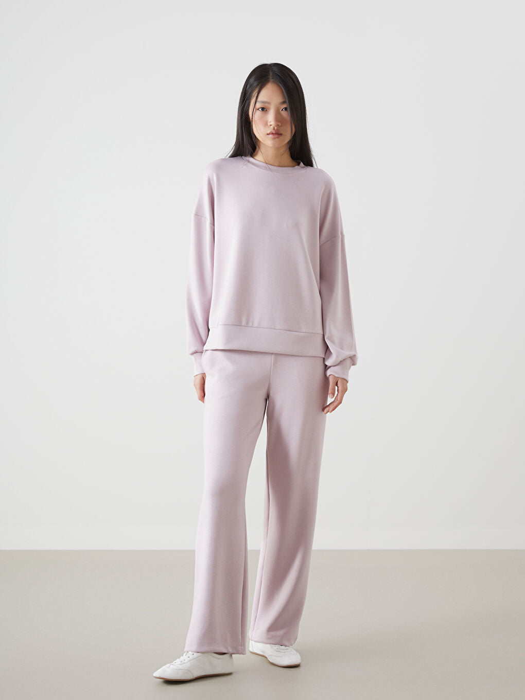 LCW Vision Anthracite Elastic Waist Women Tracksuit Bottoms