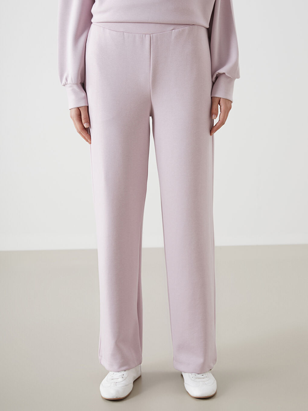 LCW Vision Anthracite Elastic Waist Women Tracksuit Bottoms