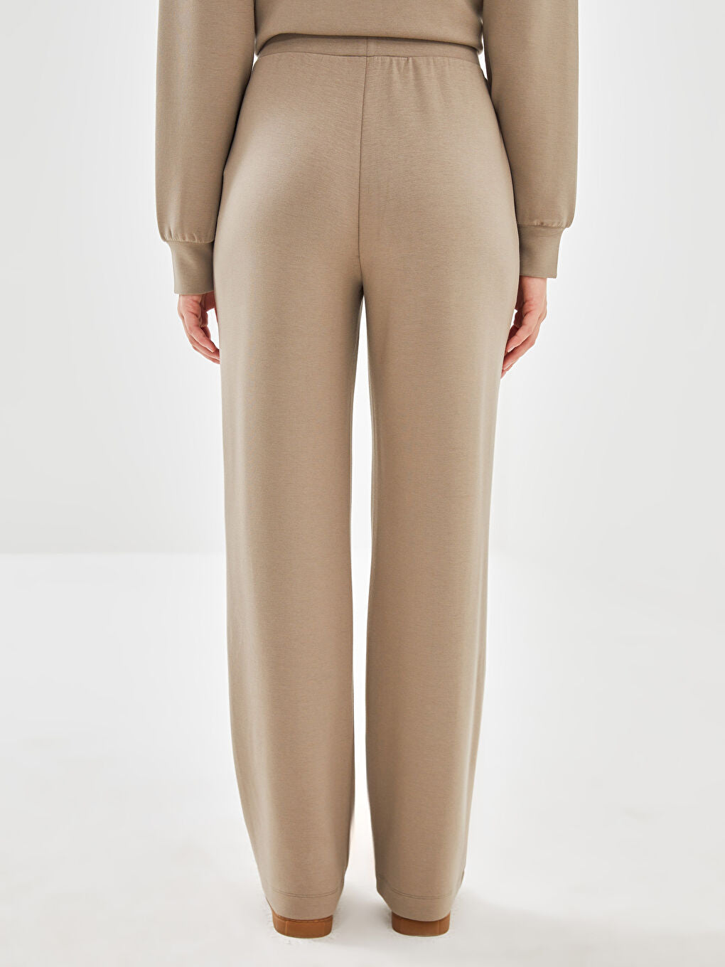 LCW Vision Anthracite Elastic Waist Women Tracksuit Bottoms