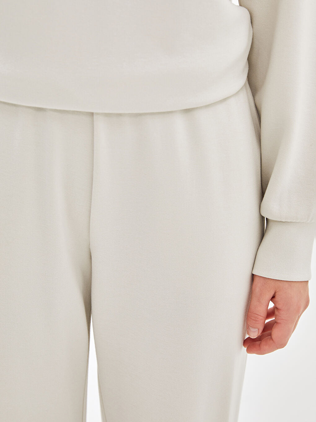 LCW Vision Anthracite Elastic Waist Women Tracksuit Bottoms