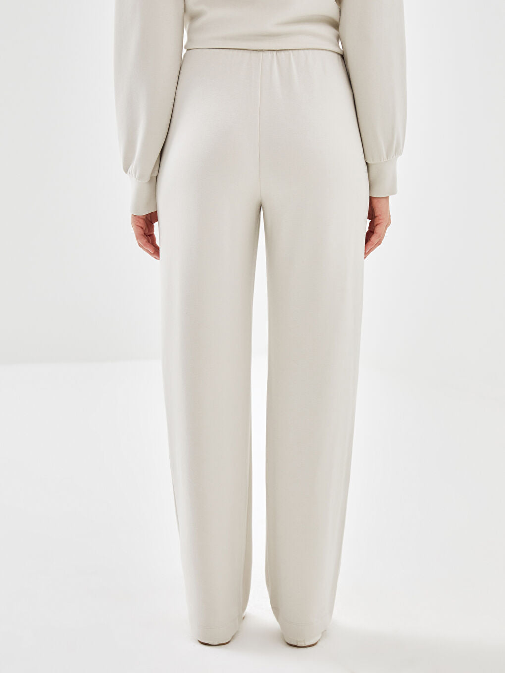 LCW Vision Anthracite Elastic Waist Women Tracksuit Bottoms