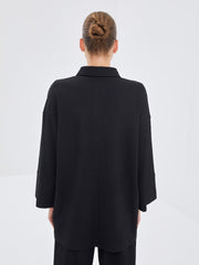 LCW Modest Textured Oversize Women Shirt Tunic