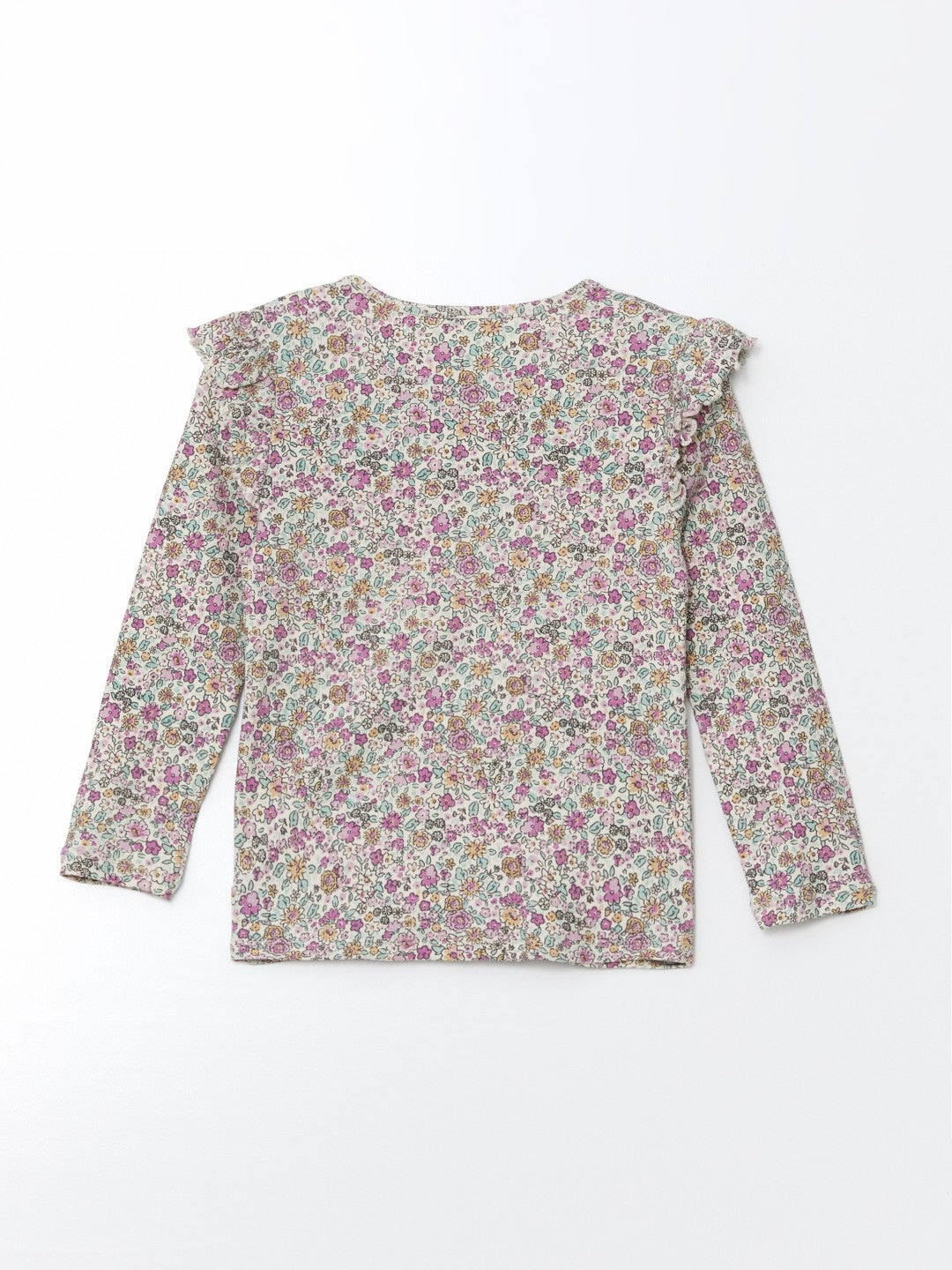 LCW Kids Crew Neck Floral Girl Blouse And Leggings 2-Pack