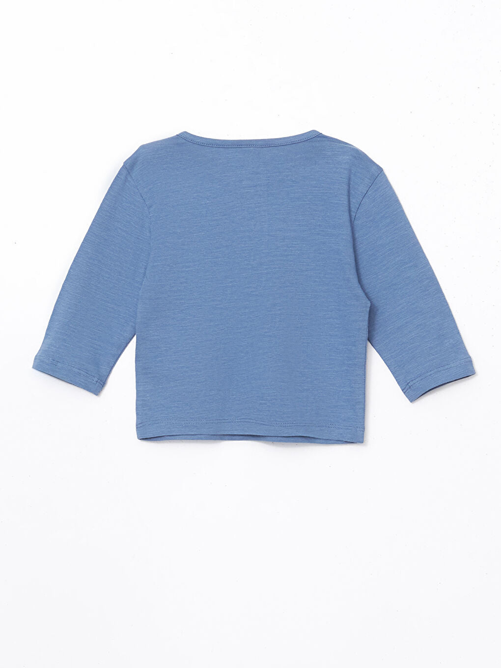 LCW baby Blue Crew Neck Basic Baby Boy T-Shirt and Pants 2-Pack