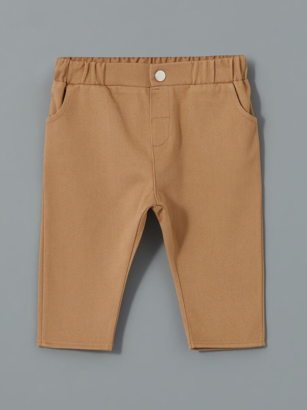 LCW baby Ecru Crew Neck Printed Baby Boy T-shirt and Pants 2-Piece Set