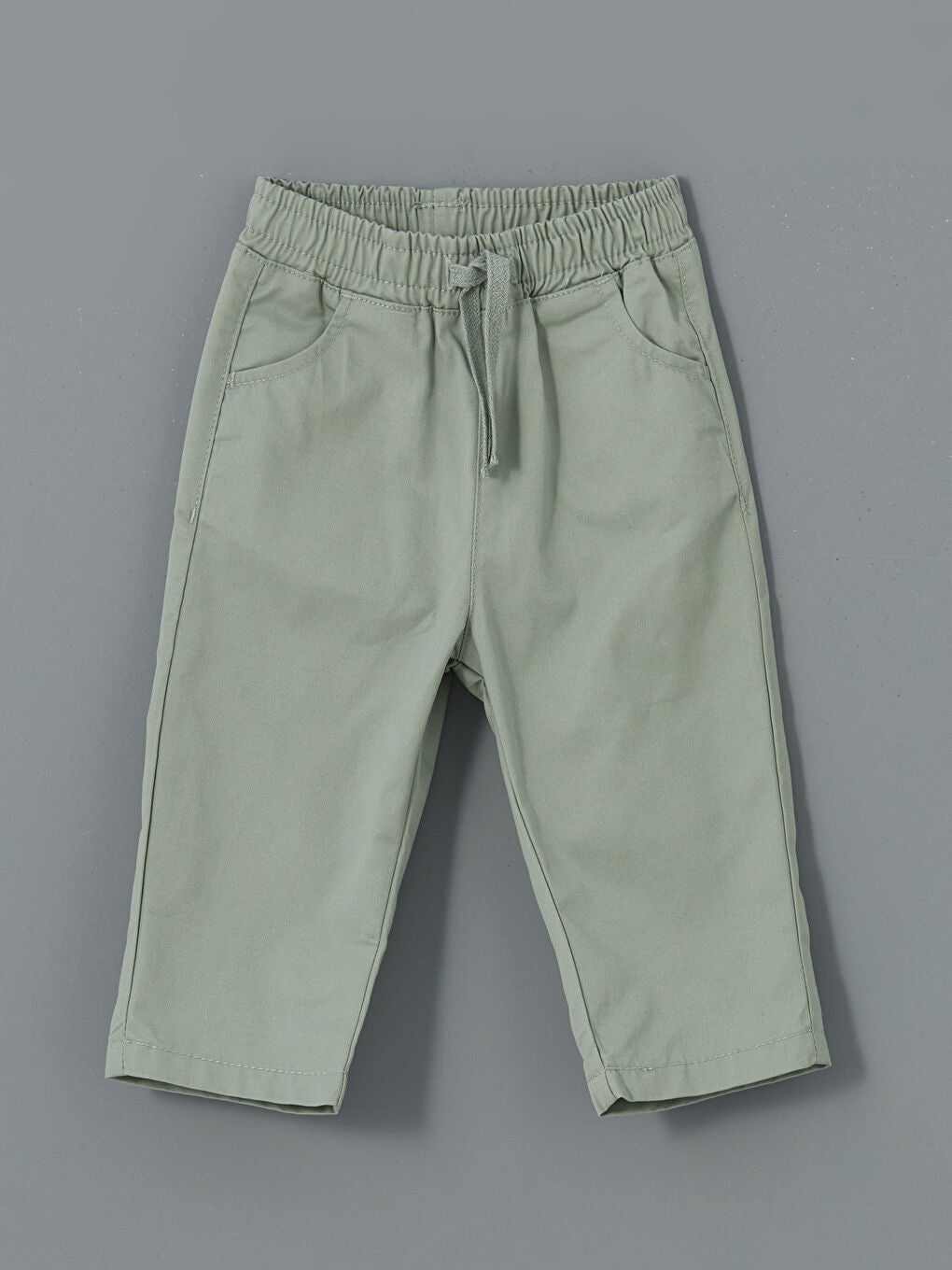 LCW baby Ecru Printed Baby Boy Shirt and Pants 2-Pack