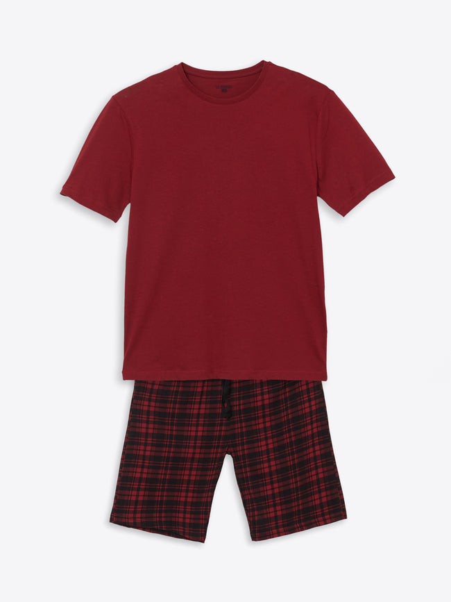 Standard Pattern Men Shorts Pajama Set Hover Image
