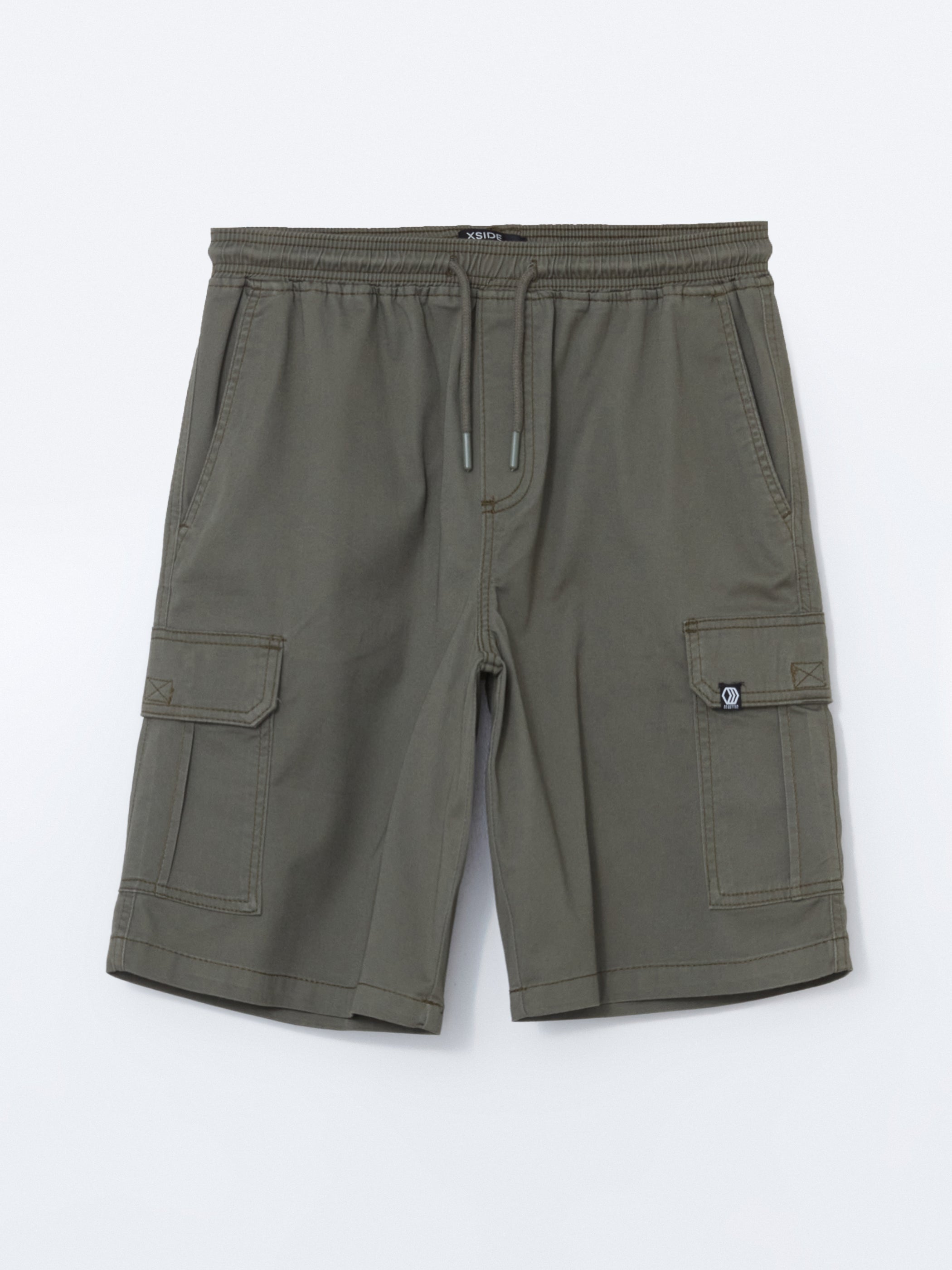Xside- Standard Fit Gabardine Men Cargo Shorts