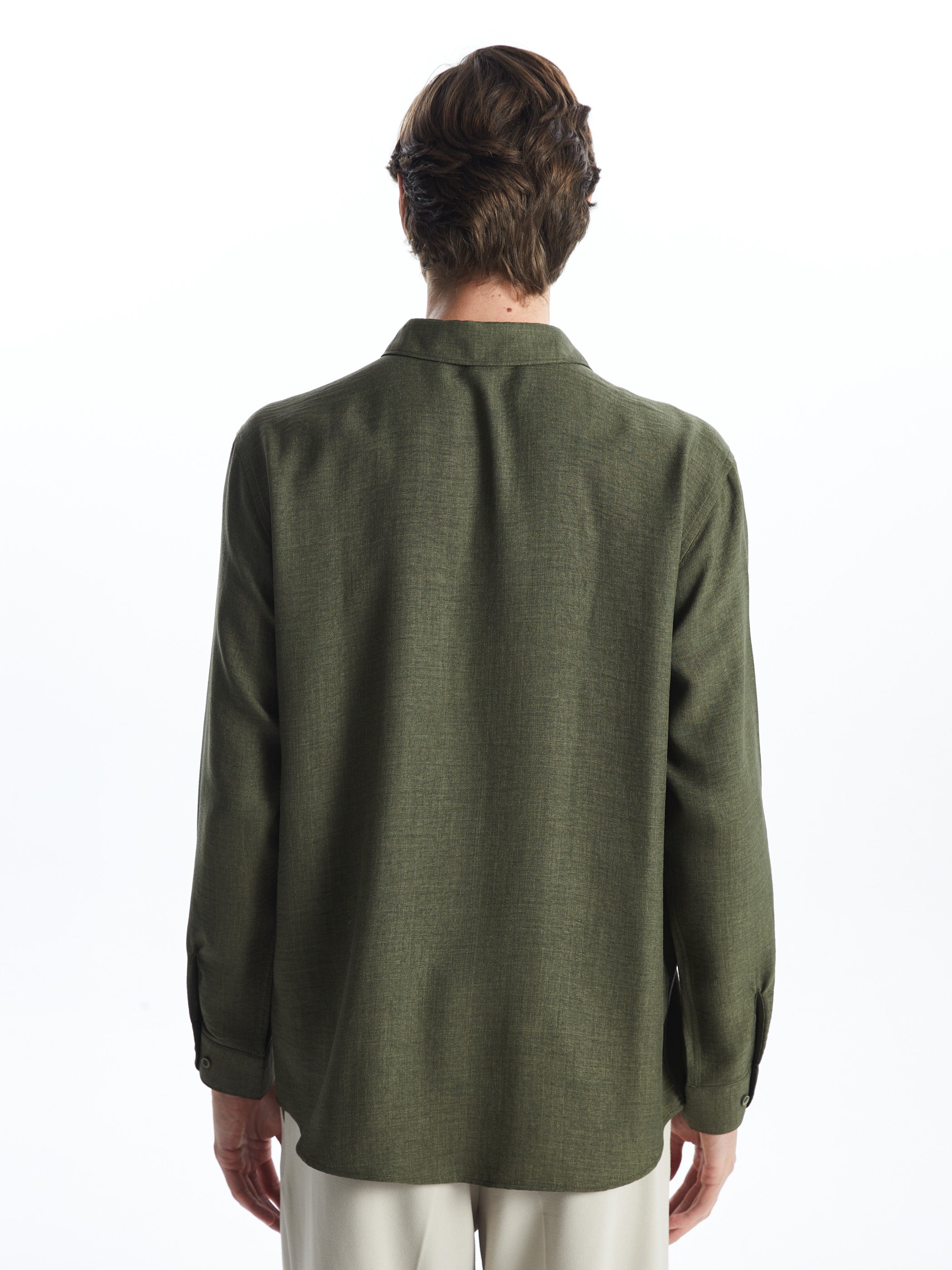 Regular Fit Long Sleeve Men Shirt