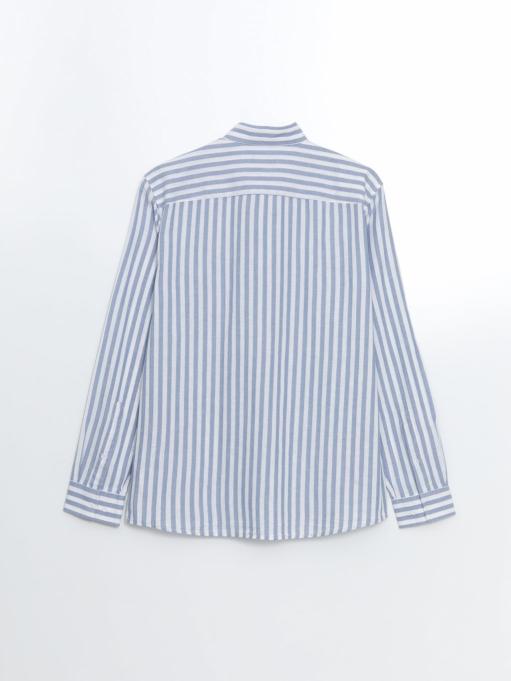 Regular Fit Long Sleeve Striped Poplin Men Shirt