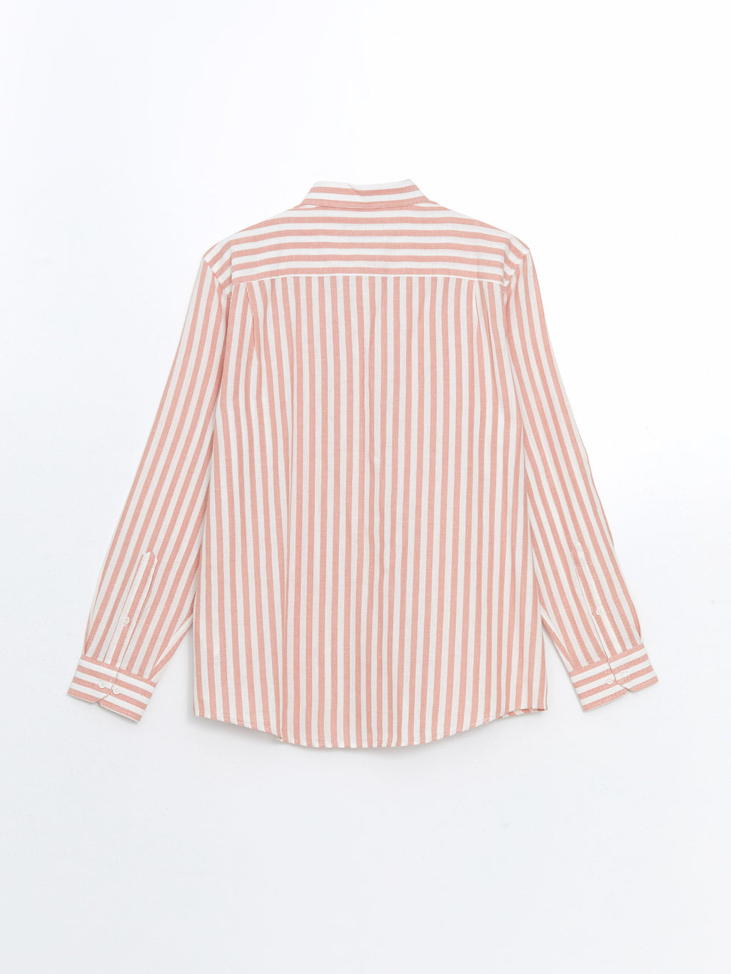 Regular Fit Long Sleeve Striped Poplin Men Shirt