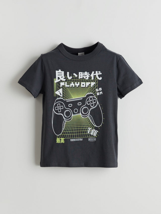 LCW Kids Crew Neck Boy T-Shirt Hover Image