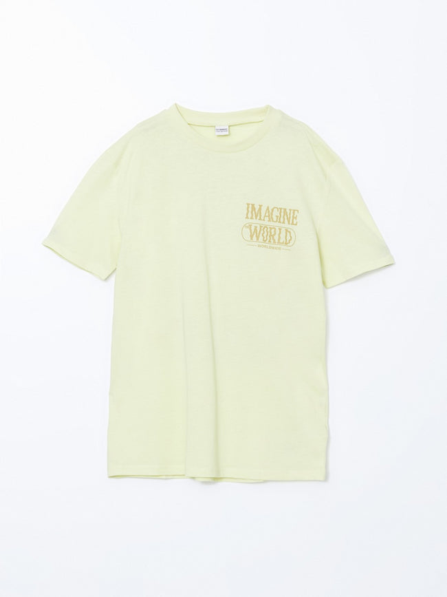 LCW Kids Crew Neck Boy T-Shirt Hover Image