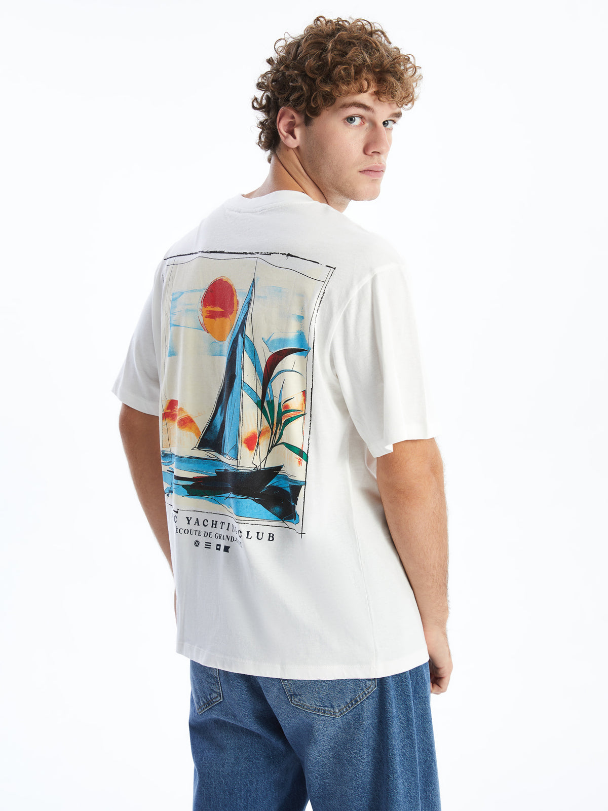 Xside- Crew Neck Printed Combed Cotton Men T-Shirt