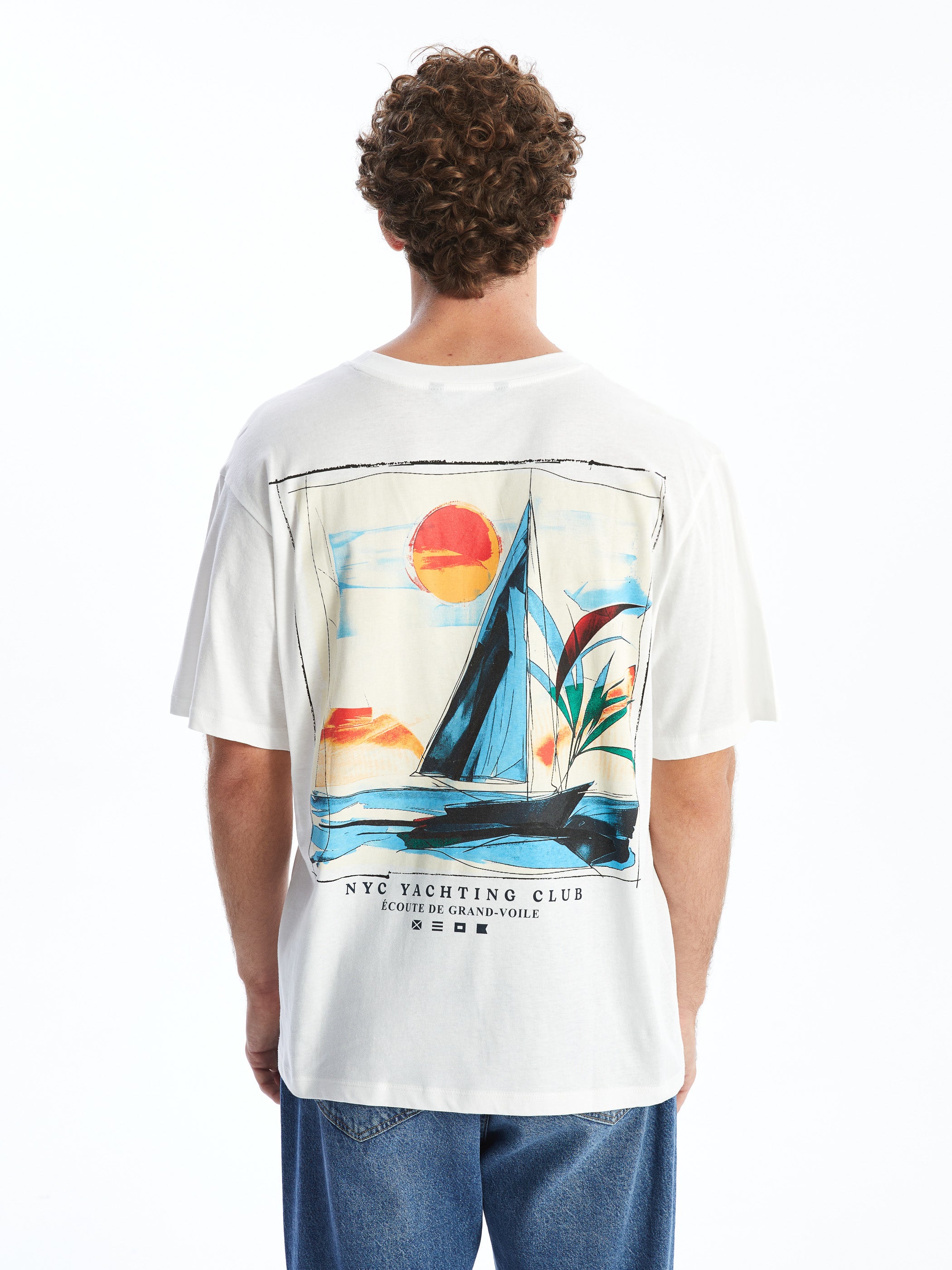 Xside- Crew Neck Printed Combed Cotton Men T-Shirt
