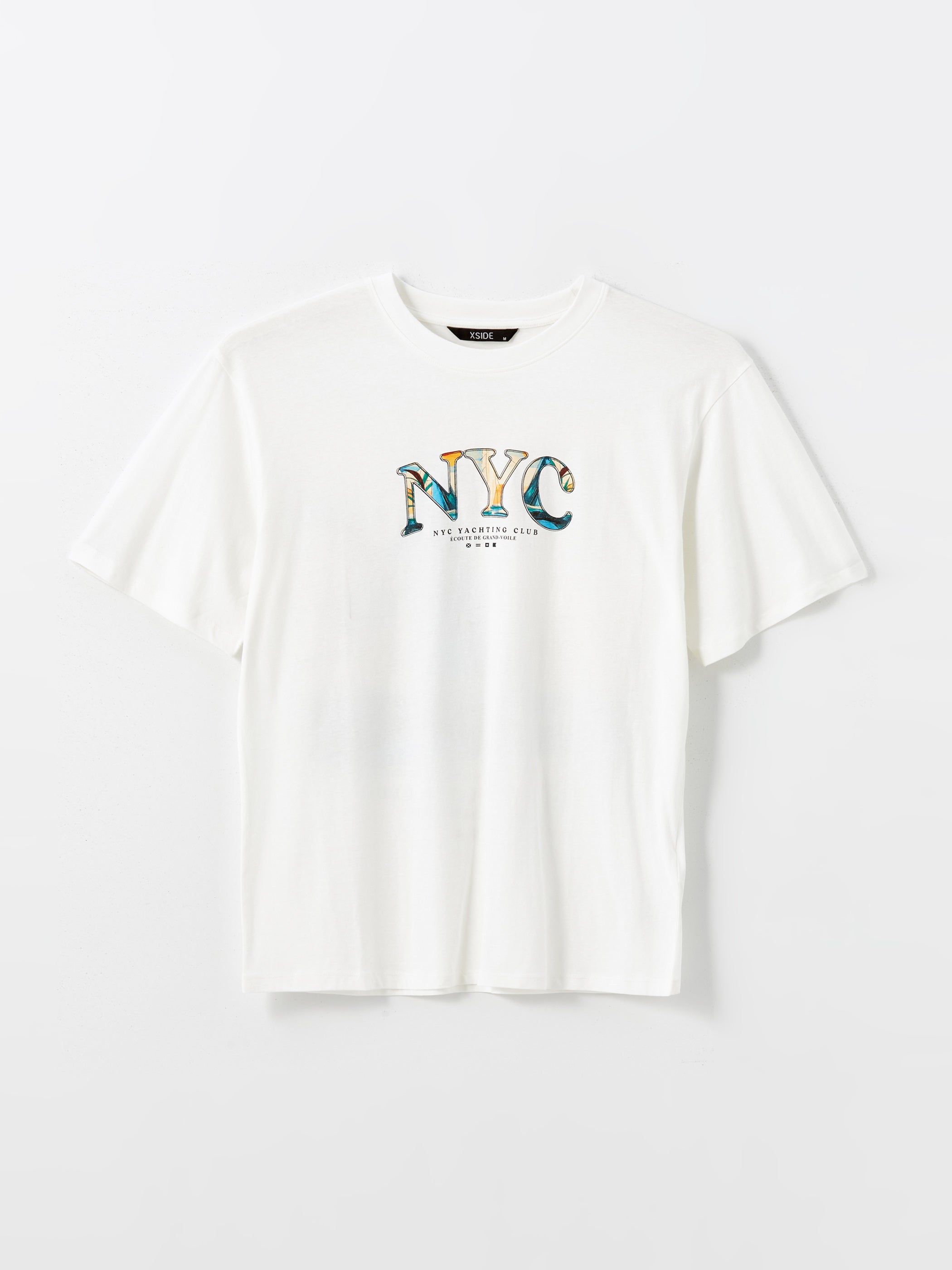Xside- Crew Neck Printed Combed Cotton Men T-Shirt