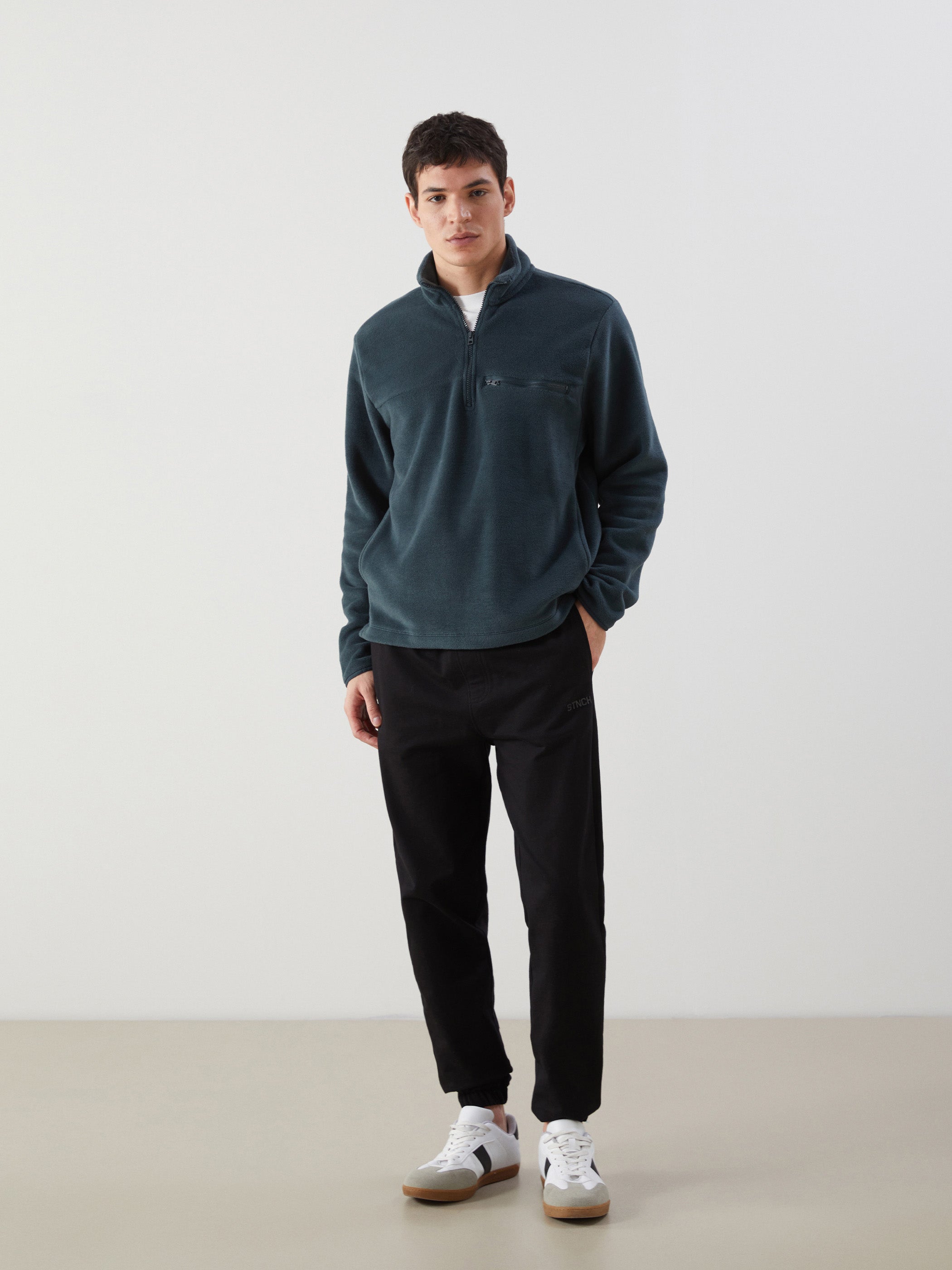 Xside- Blue Standard Fit Men Jogger Sweatpants