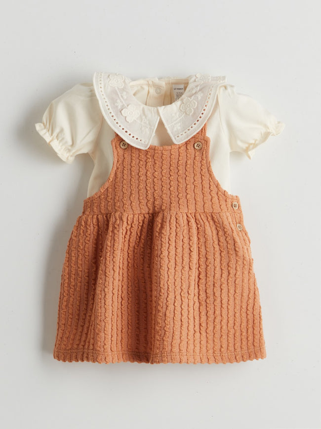 LCW Baby Embroidered Baby Girl Blouse And Dress 2-Pack Hover Image