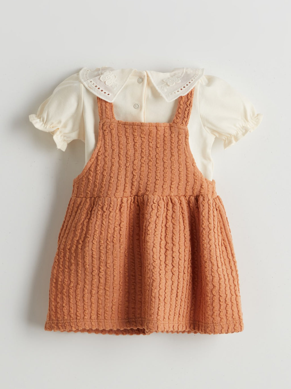 LCW Baby Embroidered Baby Girl Blouse And Dress 2-Pack