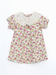 LCW baby Ecru Baby Collar Long Sleeve Floral Baby Girl Dress