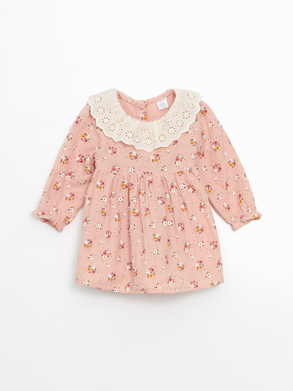 LCW baby Pink Baby Collar Floral Baby Girl Dress