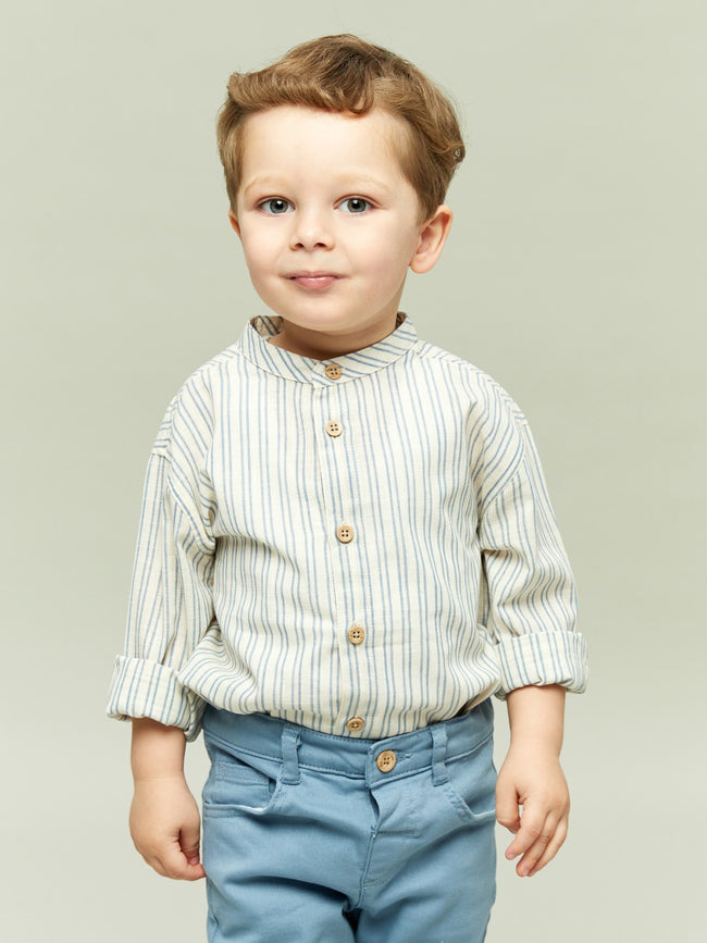 LCW Kids Striped Collar Boy Shirt And Trousers 2-Pack Main Image