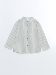 LCW Kids Striped Collar Boy Shirt And Trousers 2-Pack