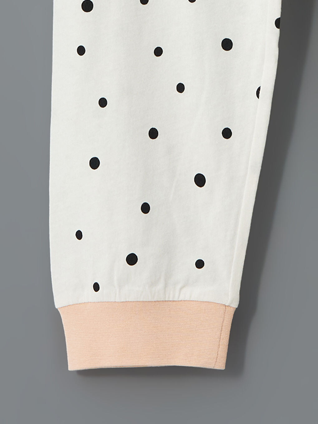 LCW Kids Ecru Crew Neck Girls Pajama Set