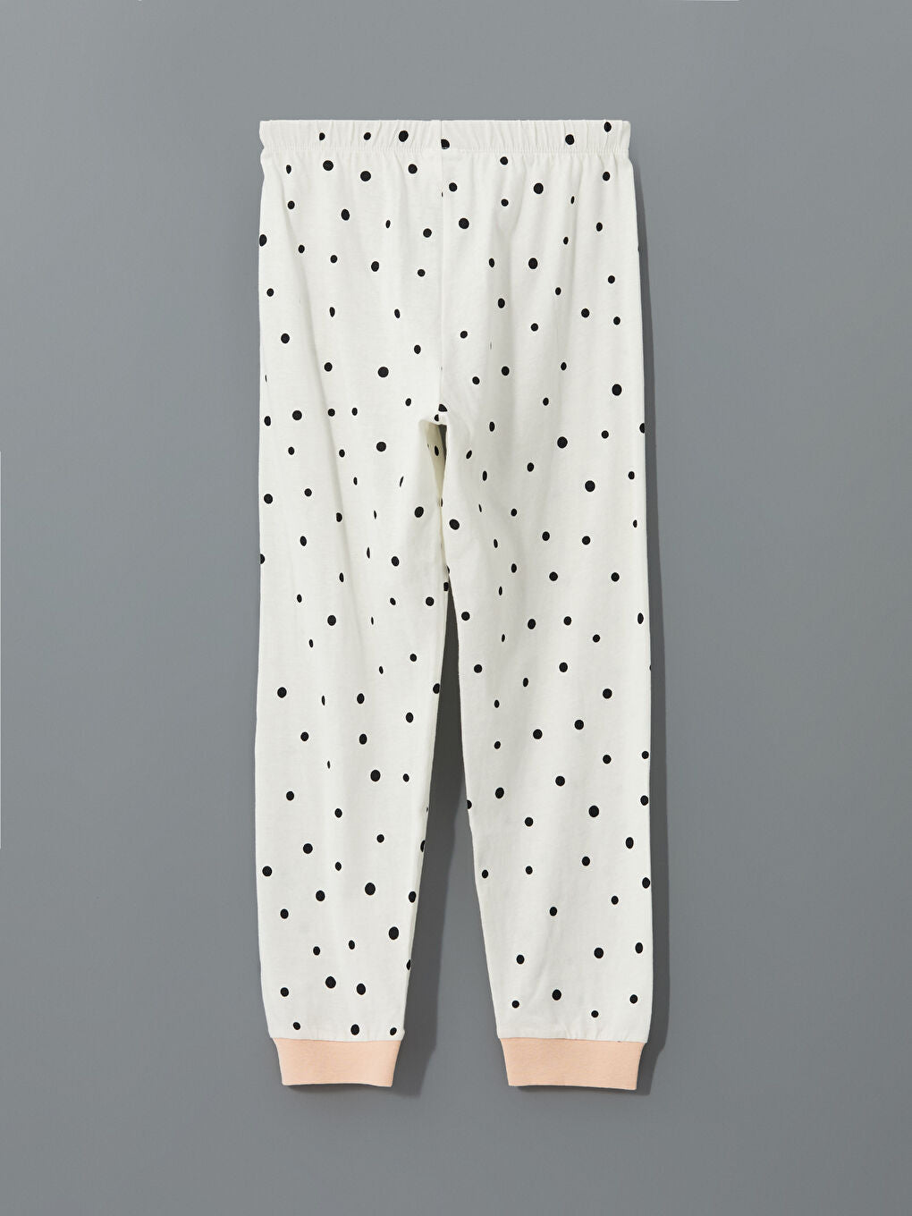 LCW Kids Ecru Crew Neck Girls Pajama Set