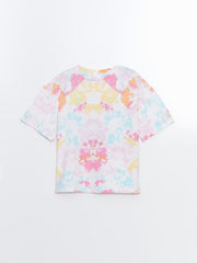Crew Neck Minnie Mouse Printed Girls Pajama Set