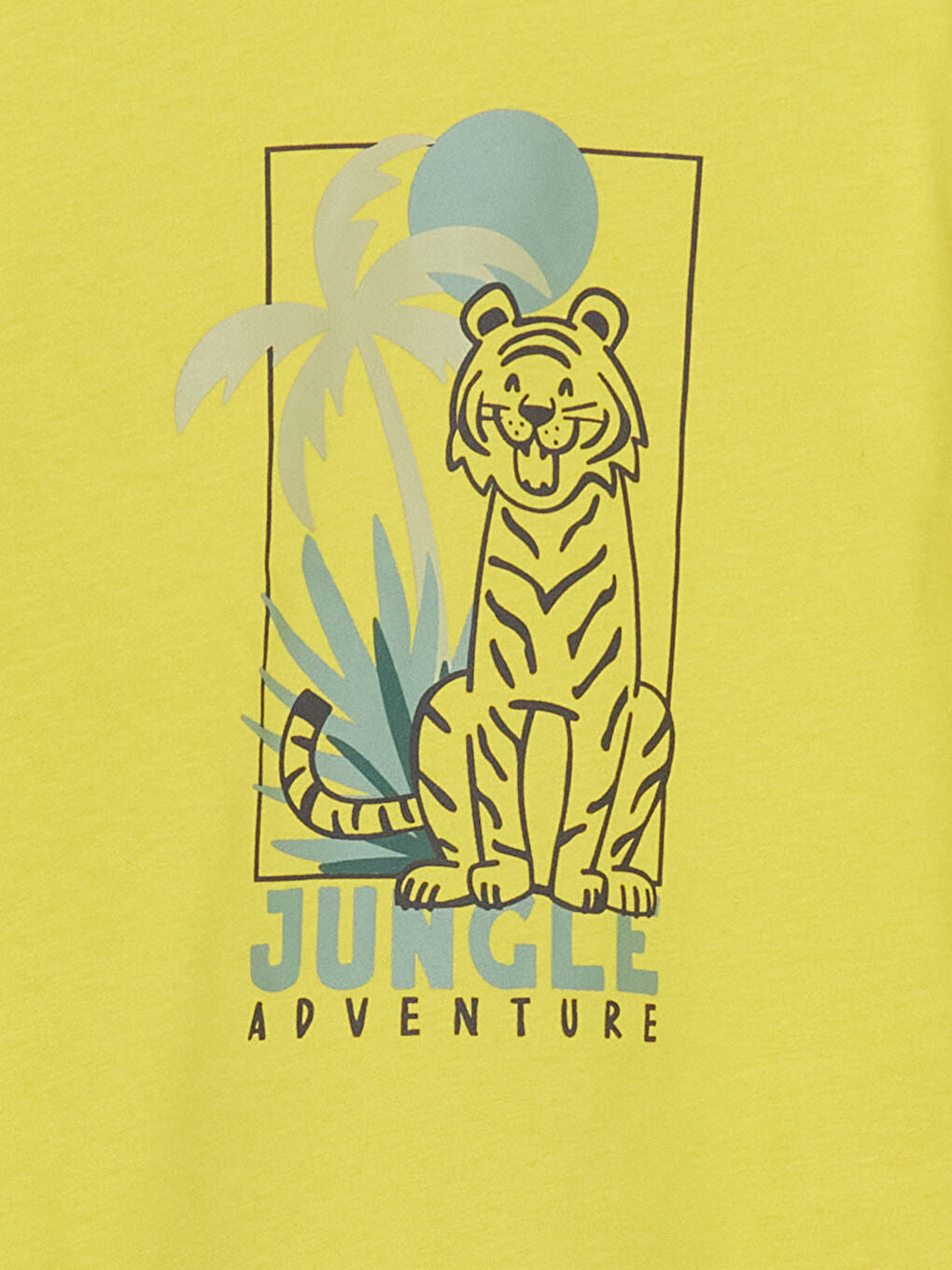 LCW Kids Green Crew Neck Printed Boys T-Shirt