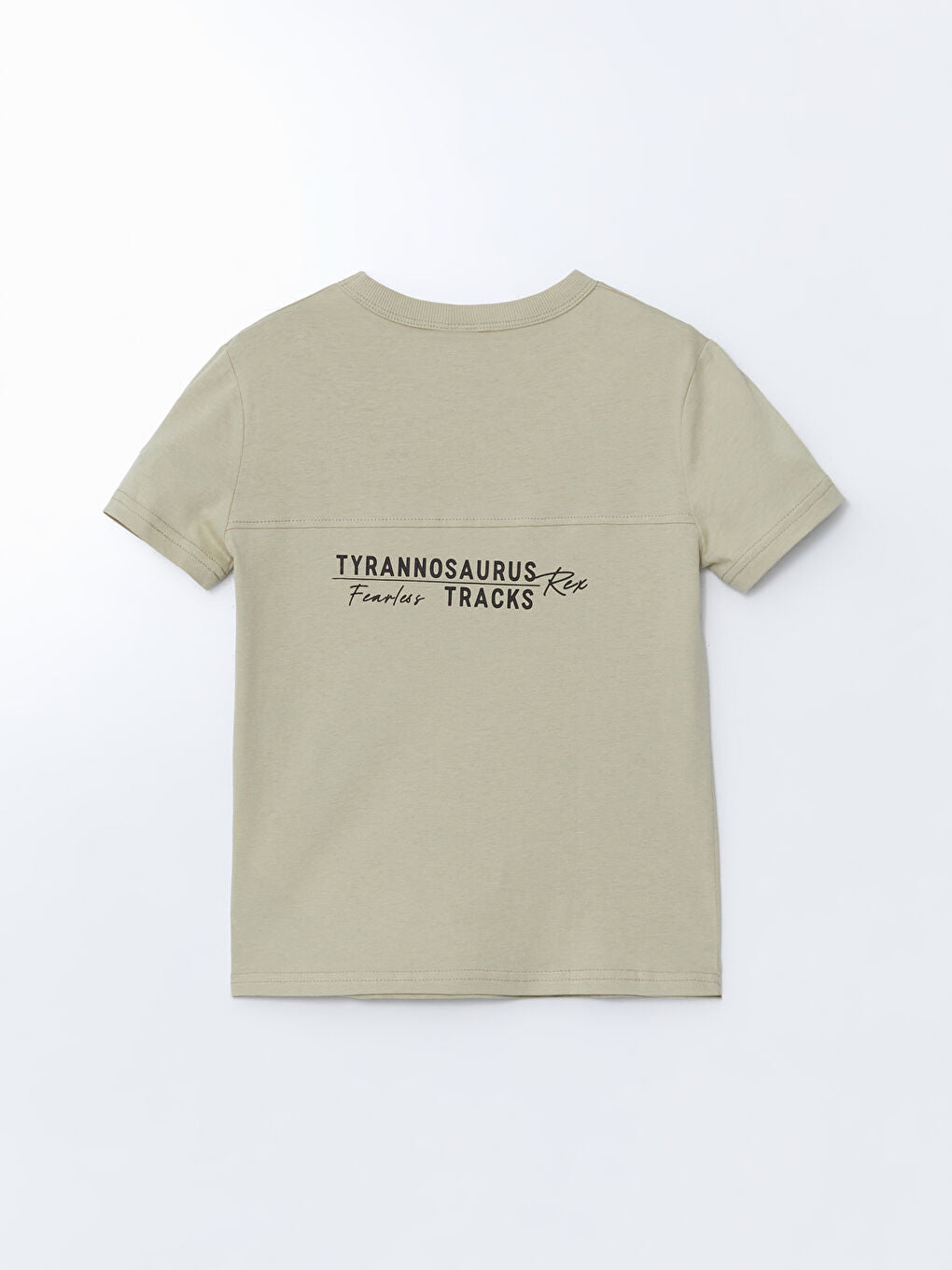 LCW Kids Khaki Crew Neck Boy T-Shirt