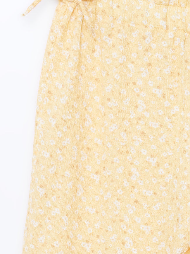 Elastic Waist Floral Girls Tracksuit Bottoms Main Image