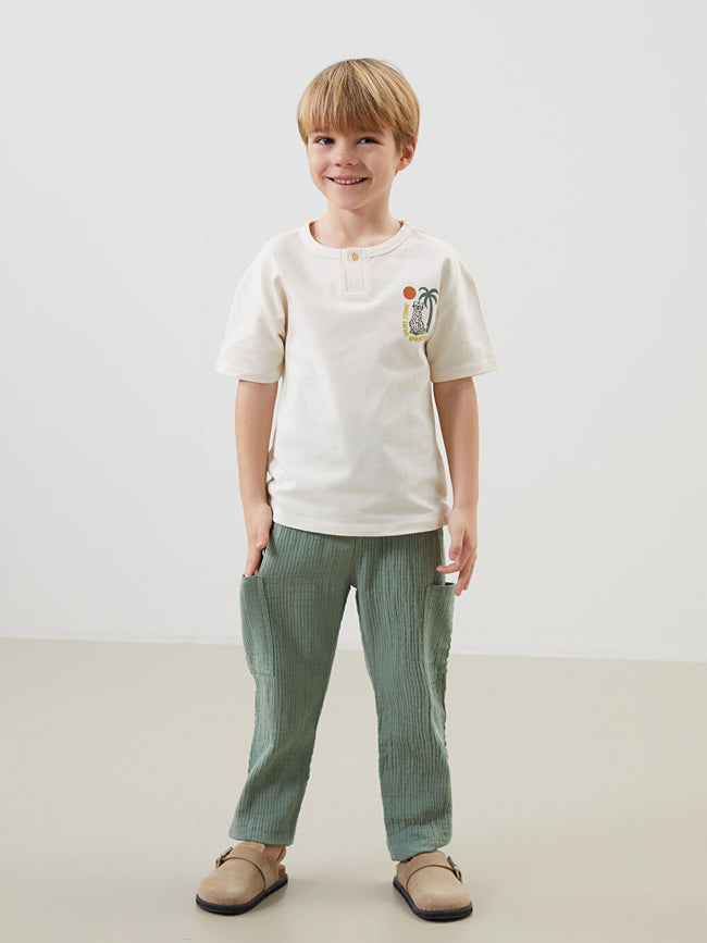 LCW baby Green Basic Boy Cargo Pants Hover Image