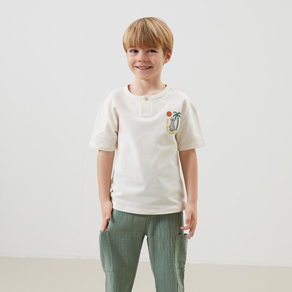LCW baby Green Basic Boy Cargo Pants