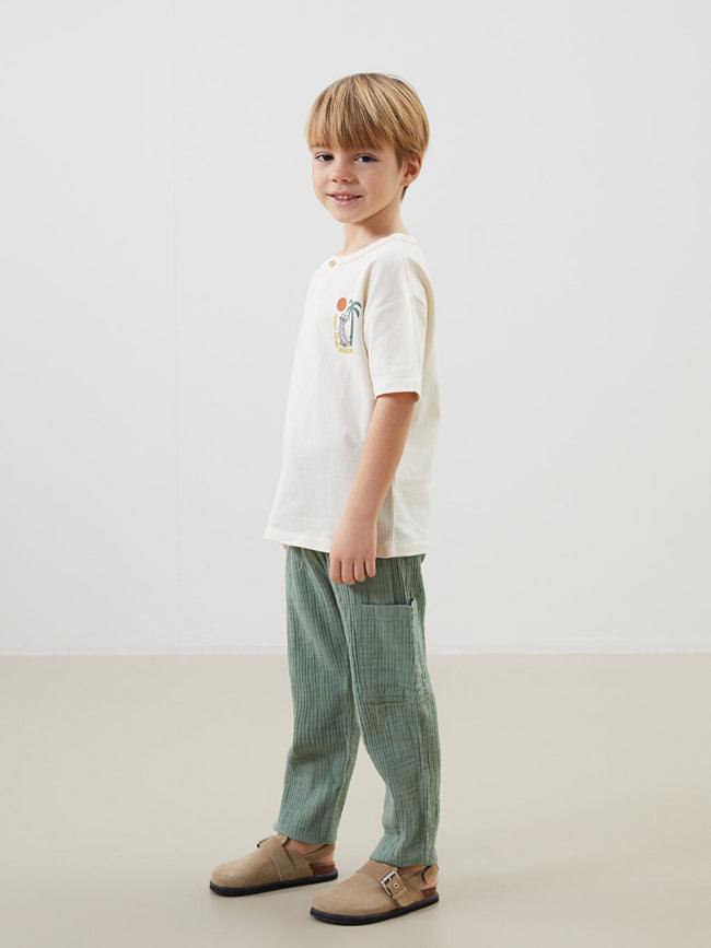 LCW baby Green Basic Boy Cargo Pants Main Image