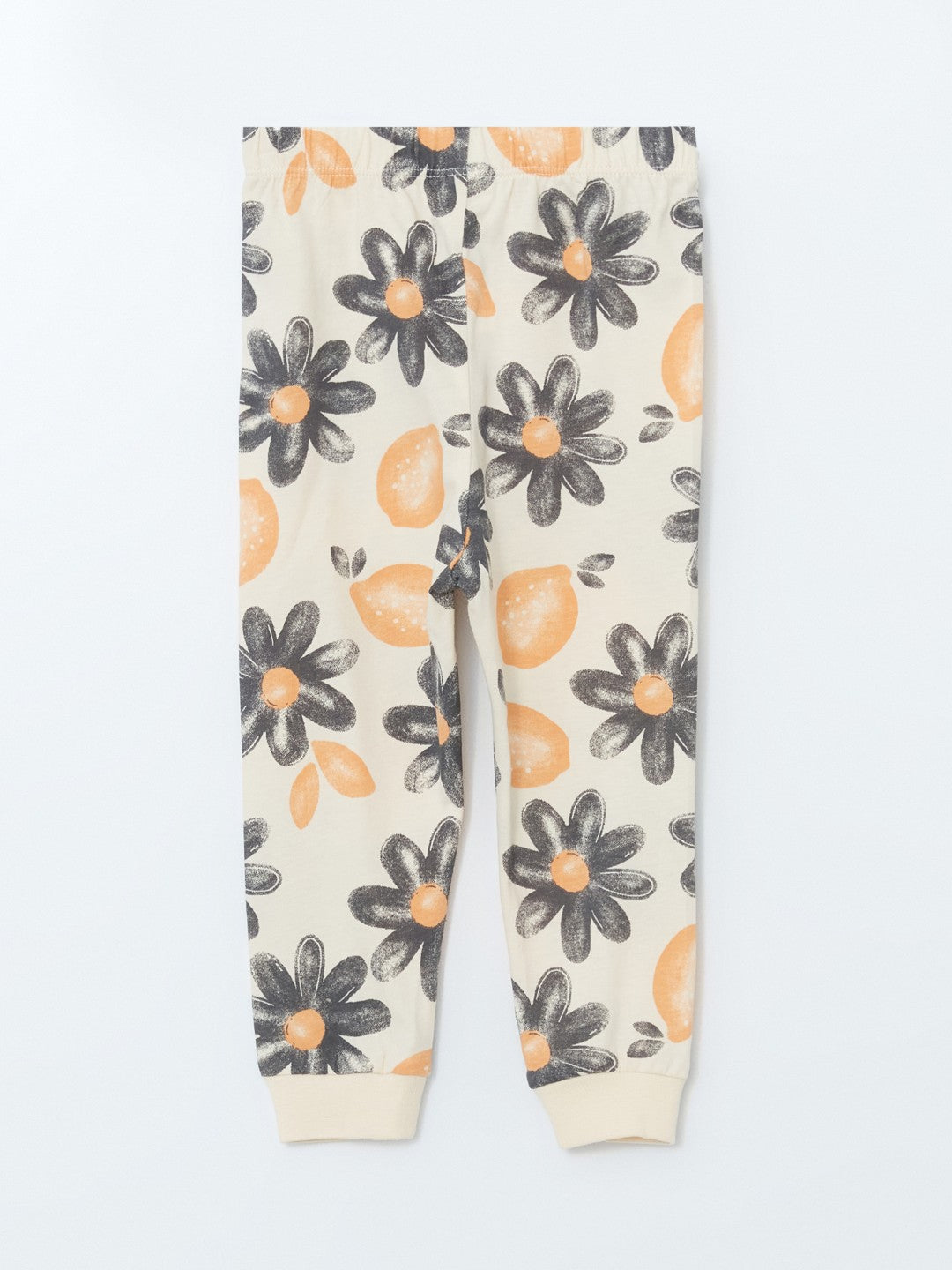 LCW Baby Crew Neck Floral Baby Girl Pajama Set