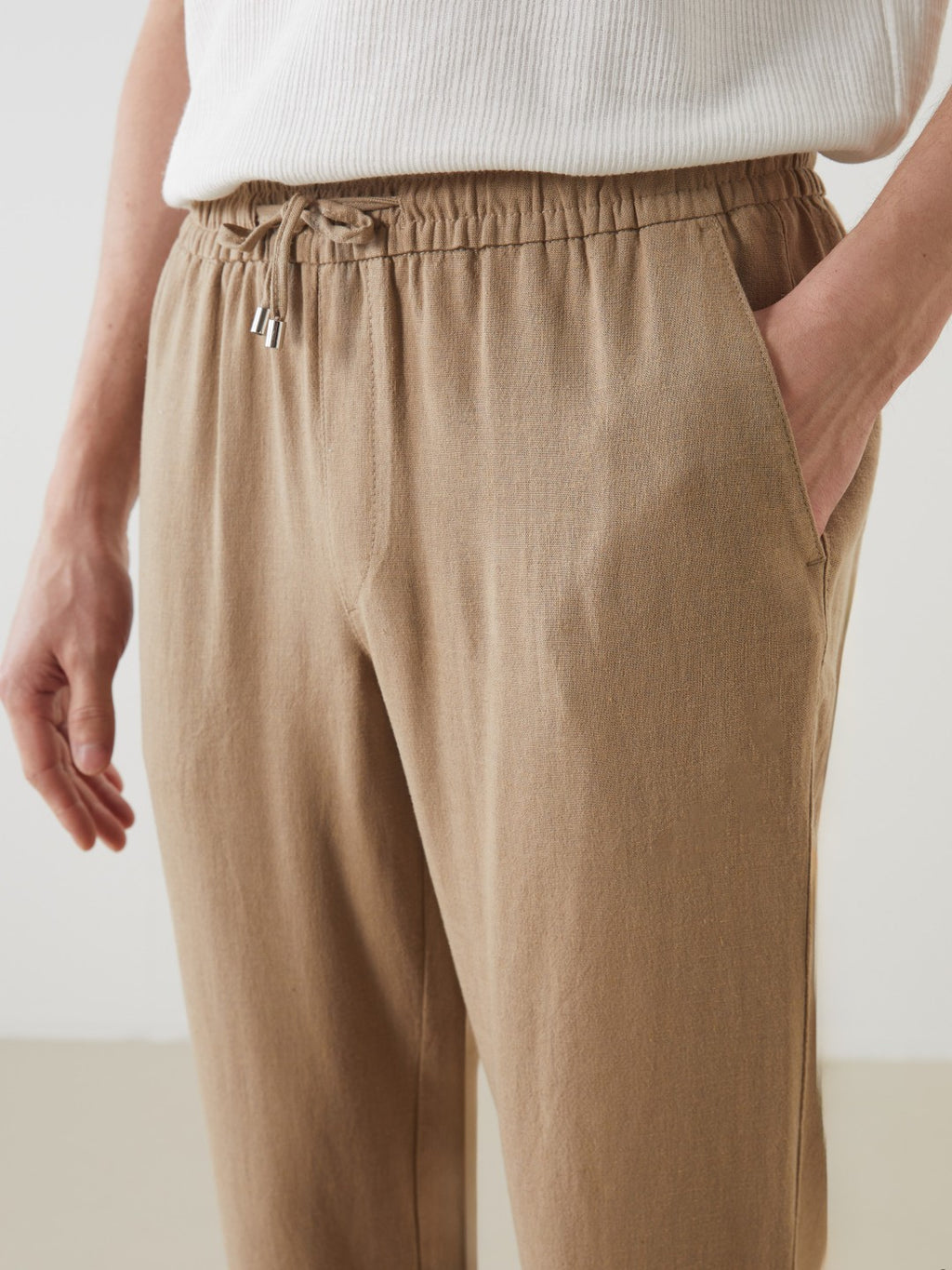 LCW Vision Standard Fit Linen Blend Men Trousers