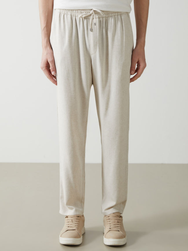 LCW Vision Standard Fit Linen Blend Men Trousers Main Image