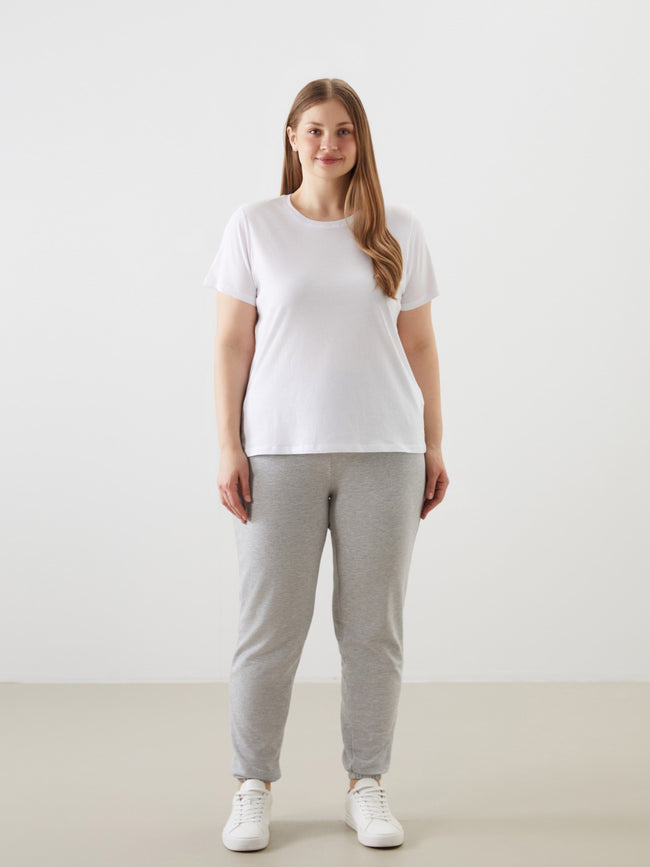 LCW Classic Elasticated Waist Women Jogger Sweatpants Hover Image