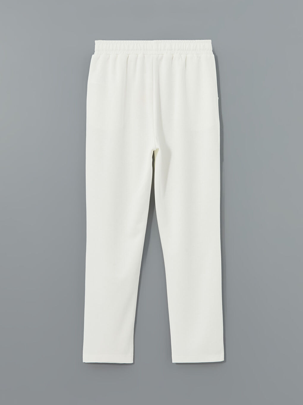 LCWAIKIKI Classic Ecru Elastic Waist Women Tracksuit Bottoms