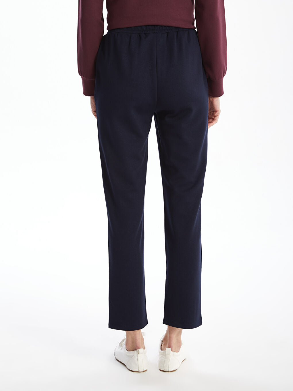 LCWAIKIKI Classic Ecru Elastic Waist Women Tracksuit Bottoms