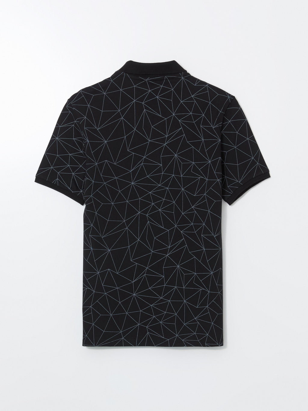 Polo Neck Short Sleeve Patterned Men T-Shirt